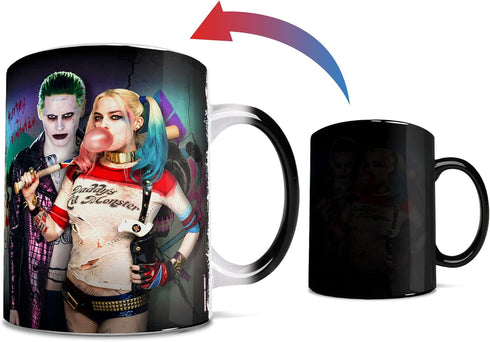 Morphing Mugs Suicide Squad The Joker and Harley Quinn Heat Reveal Ceramic Coffee Mug - 11 Ounce...