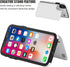 iPhone Xs iPhone X Wallet Case with Card Holder, Premium PU Leather Kickstand Card Slots Case,Double Magnetic Clasp and Durable Shockproof Cover (...