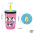 Zak Designs Disney Kelso Tumbler 15 oz Set (Minnie Mouse) Leak-Proof Screw-On Lid with Straw, Made of Durable Plastic and Silicone, Perfect Bundle...