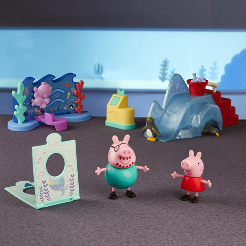Peppa Pig Peppa’s Adventures Peppa’s Aquarium Adventure Playset Preschool Toy: Includes 4 Figures and 8 Accessories; for Ages 3 and Up...