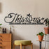 This is Us Our Life Our Story Our Home Metal Word Sign Decor Black, Home Decor Metal Decorations for Living Room Bedroom, Inspirational Letters Qu...