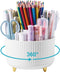 Desk Pencil Pen Holder, 5 Slots 360° Degree Rotating Pen Organizers for Desktop Desk Storage Organizer Stationary Suppliers Organizer Cute Pencil ...