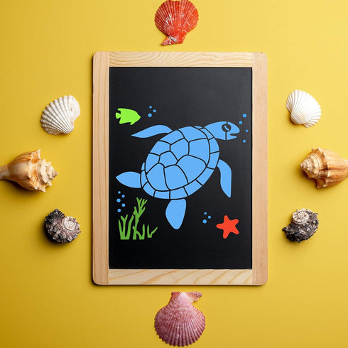 20 Pieces Sea Ocean Creatures Stencils Reusable Sea Animal Stencil for Painting on Wood, Wall, Fabric, Signs, Home Decor, Pillows, DIY Art Scrapbo...
