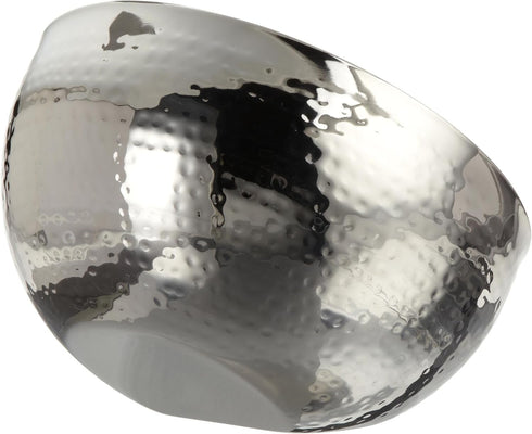 Hammered 6-Inch Stainless Steel Dual Angle Doublewall Serving Bowl, Silver...