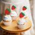 36 Pack Red Strawberry Cupcake Toppers Strawberry Theme Party Cupcake Picks for Birthday Wedding Party Baby Shower Summer Garden Party Decoration ...