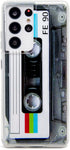 FAteam Case for Galaxy S21 Ultra 5G Shockproof Scratchproof with TPU Soft Bumper Retro Cassette Tape Case Compatible with Samsung Galaxy S21 Ultra...