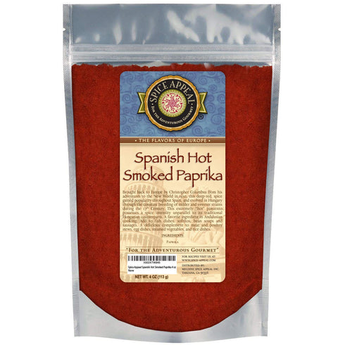 Spice Appeal Spanish Hot Smoked Paprika in resealable stay fresh pouch 4 oz…...