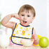 6Pcs Waterproof Toddler Bibs Baby Feeding Bib Set with Crumb Catcher Pocket Infant Adjustable Baby Teething Bib Babies Sleeveless Animals Food Bib...