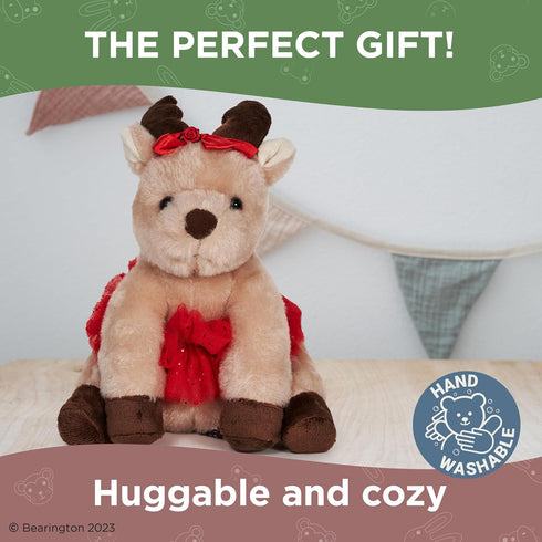 Bearington Darling Dancer Ballerina Plush, 7 Inch Stuffed Reindeer Christmas Stuffed Animal...
