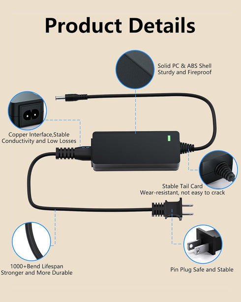 for Harman Kardon Charger Onyx Studio 7 6 5 4 3 2 1 Wireless Bluetooth Speaker Replacement Harmon Kardon Charger 19V AC Power Cord Supply?10 FT? V...