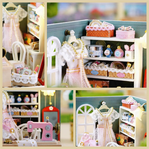 Flever Dollhouse Miniature DIY House Kit Creative Room with Furniture for Romantic Valentine's Gift (Beatific Atelier)...