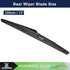 X AUTOHAUX Rear Windshield Wiper Blade Replacement for Hyundai Santa Fe DM 2013-2017 for Hyundai Grand Santa Fe 2013-2017...