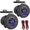 Qidoe 2 Pack PD3.0 20W and QC3.0 18W USB C Car Charger With LED Voltmeter and ON/Off Switch for Boat, RV, Truck, Golf Cart, Motorcycle...