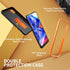FITO for TCL 30Z / 30 LE Case, Dual Layer Shockproof Heavy Duty Case with Screen Protector, Built-in Kickstand (Orange)...