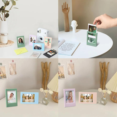 8 Colors Pack Mini Picture Frame for Fujifilm Instant Film Cameras Instax Mini 12/11/9/8/7+/EVO Colorful Polaroid 2x3 Frame Tabletop Mini Pictures...