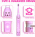 Kids Sonic Electric Toothbrush, Rechargeable Smart Toothbrush for Children, Toothbrush for Toddlers Boys Girls Age 3-12 with 30s Reminder, 2 Mins ...