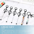 12 Pcs Beadable Keychains Bars Bulk for Keychain Making Blank Beaded Metal Keychain for Craft Keychain DIY Gift(Black)...