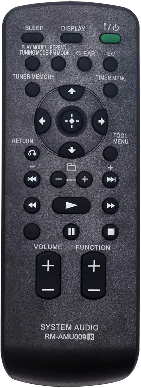 AIDITIYMI RM-AMU009 New ReplacementIR Remote Fit for Sony Mini Hi-Fi Component System MHC-EC609iP CMT-CX4iP CMT-MX500i CMT-FX300i CMT-FX300i MHC-E...