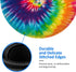 Cool Tie Dye Art Round Mouse Pad Small Gaming Mousepad Desk Mat Stitched Edges 8 X 8 Inch for Home Office...