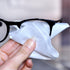 Eyeglasses Cleaning Cloth Glasses Cloths Bulk (5.5"x5.5", White, 100 pcs, No logo) for Eyeglasses, Lenses, Phones, Screens, Camera, Silverware, De...