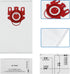 12 Pack FJM Vacuum Bags Compatible with Miele FJM Bags AirClean 3D Efficiency Vacuum Cleaner, Include 4 Pair Pre-Motor and Post-Motor Filters...