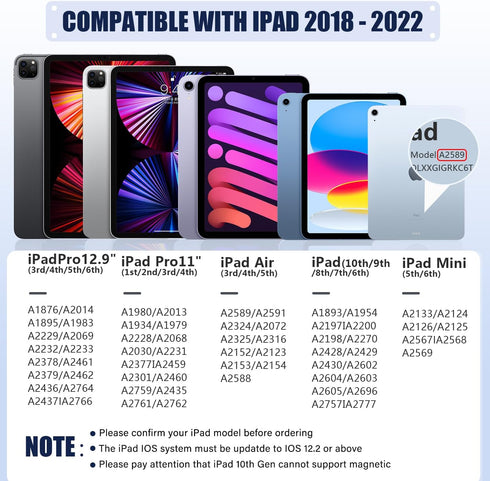 Black Stylus Pen for iPad,35 Mins Fast Charging for Apple iPad Pencil,Palm Rejection, Tilt Sensitivity, Work for 2018-2023 Apple iPad Pro 11/12.9 ...