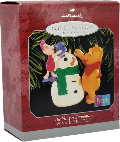 Hallmark Building a Snowman Winnie The Pooh 1998 Keepsake Ornament QXD4133...