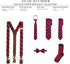 Jacob Alexander Stripe Woven Men's College Striped Pretied Bowtie...