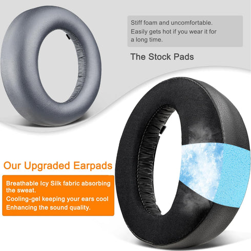 SOULWIT Earpads Cushions Replacement for Sony Playstation 5 Pulse PS5 3D Wireless Headset, Ear Pads Cushions with Noise Isolation Foam (PS5 CG Bla...