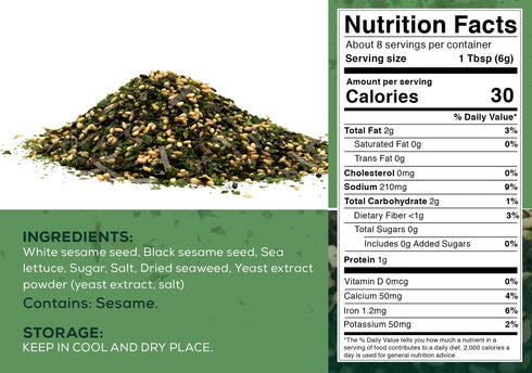 Furikake Rice Seasoning, Nori Komi, 1.7 Ounce Each, Pack of 6...