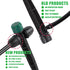 Drip Irrigation Emitters for 1/4" Drip Tubing,Adjustable 360 Degree Automatic Irrigation Drippers on 5" Arrow Stake for 4-7mm Irrigation Watering ...