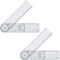 Plastic Goniometer Quick Angle Protractor Clear Angle Finder Angle Ruler with 7 Inch Arm Angle Measurement Tool for School Office Measuring Drawin...