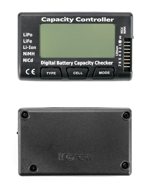 QWORK RC Cellmeter 7 Digital Battery Capacity Checker, Controller Tester Voltage Tester Battery Capacity Checker for LiPo Life Li-ion NiMH Nicd Ba...