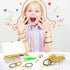 YHMQDU 1300Pcs Gold Beads for Bracelets Making,Pearl Beads for Jewelry Making Kit,Bead for Craft DIY Decoration Friendship Bracelets Kit with Elas...