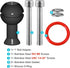 1" Ball Adapter with M6 & 1/4" Threaded Stud, Aluminum Alloy Fixed Ballhead Mount Adapter for Action Camera & Camcorder Compatible Underwater Tray...