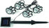IdeaWorks JB7356 Solar Paw Print Outdoor Lights, Black...