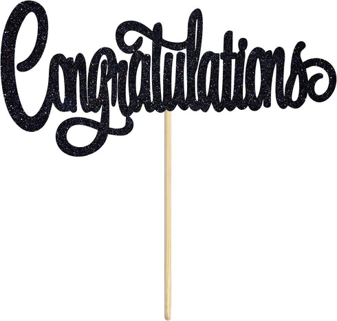 Congratulations Cake Topper, Congrats Grad Graduate, 2025 Graduation/Wedding/Birthday/Anniversary/Retirement Celebration Party Decorations Supplie...