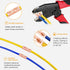 2 Gauge Non-Insulated Butt Connectors 8 PCS 2 Gauge Butt Splice Connectors 2 AWG Butt Splice Uninsulated Crimp Wire Connectors 38mm² Bare Pure Cop...