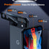 TAURI 2 Pack Screen Protector for Google Pixel 8a + 2 Pack Camera Lens Protector, 9H Hardness Tempered Glass with Installation Frame [Anti Scratch...