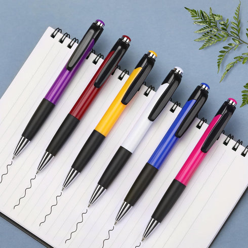 Pens Bulk, Tip-Top Ball Point Pens, Black Ink Pens Medium Point (1.0mm), Click Pens, Ballpoint Smooth Writing Pens for Journal No Smudge, Office P...