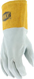 IRONCAT 6130 Deerskin TIG Welder – Pearl/Gold, X-Large, Split Leather, Straight Thumb, Kevlar Construction...