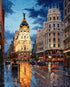 Famous Metropolis Building Paint by Numbers Kits 16x20 inch Canvas DIY Oil Painting for Kids, Students, Adults Beginner with Brushes Acrylic Pigme...