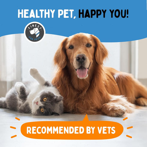 Omegease 100% Pure Omega 3 Fish Oil for Dogs & Cats 8 oz - Skin & Coat Supplement, Less Scratching & Shedding, Supports Joint Function, Immune, Br...