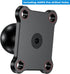 1" Ball Mount with Aluminum Alloy Square Plate, Universal Electronic Device Mounting Base with AMPS Holes for Garmin, Lowrance, Humminbird, for RA...