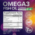 Omega 3 Gummies for Adults, Omega-3 Fish Oil Gummies for Heart Support, Omega 3 Supplement High Absorption DHA & EPA, Joint & Brain Support, Natur...