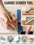 Nicpro 10 Pack Carpenter Pencil Set with Sharpener, Mechanical Carpenter Pencils with 21 Refill, Automatic Center Puncha and Carbide Scribe Tool, ...