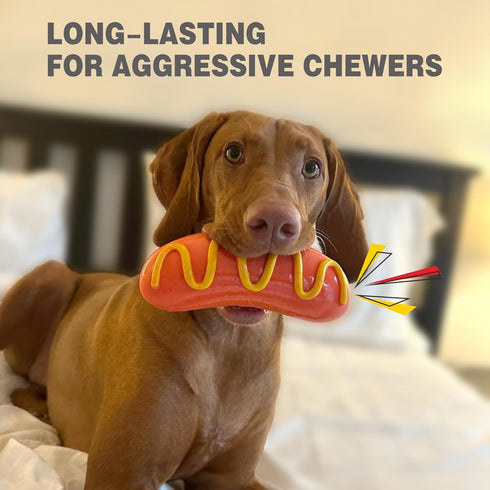 Dog Chew Toys for Aggressive-Chewers - Indestructible Dog Toy for Aggressive Chewer?Tough Chew Toys for Dogs ?Rubber?...
