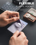 VULKIT Phone Card Holder Slim Elastic Adhesive Phone Wallet Credit Card Sleeves Sticker for Back of Smartphone(Lilac)...