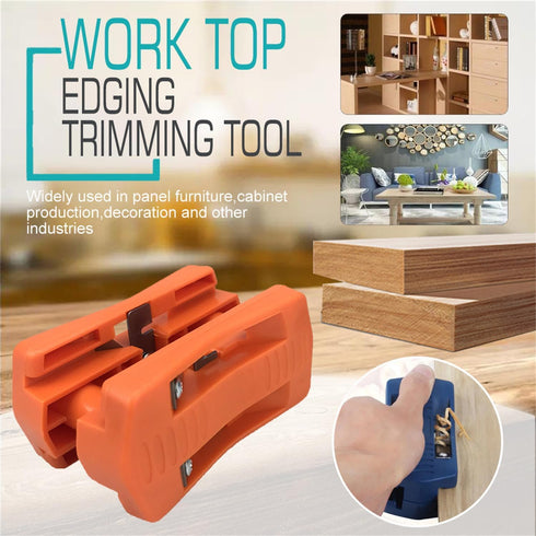 Manual Edge Banding Machine, Veneer/Laminate Edge Trimmer Plastic PVC Plywood, Melamine Wood, Mini Manual Trimming Woodworking Tool...