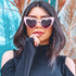 Love Heart Shaped Sunglasses for Women - Vintage Cat Eye Mod Style Retro Glasses as Christmas gift...